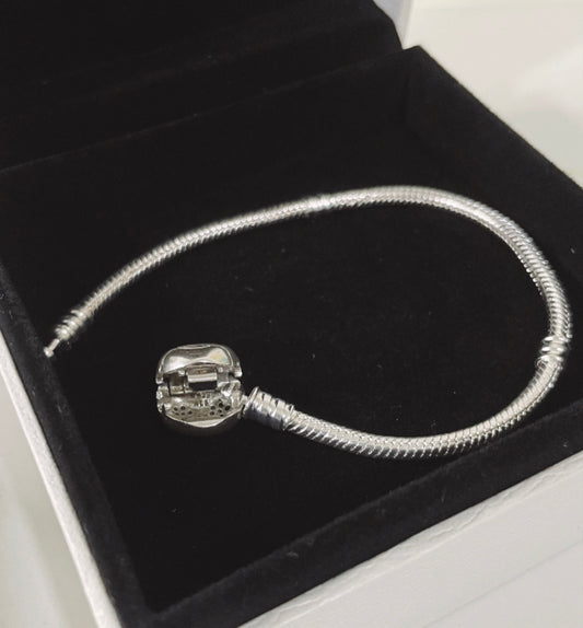 Pulsera Moments Mickey Disney con Cierre Corazón de Brillantes