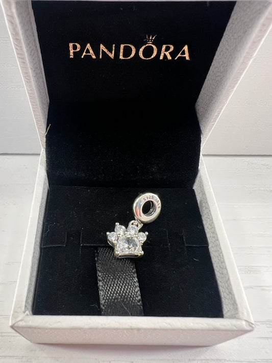 Charm Colgante Huella de Mascota Brillante