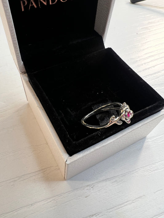 Anillo Rosa de la Bella y la Bestia de Disney