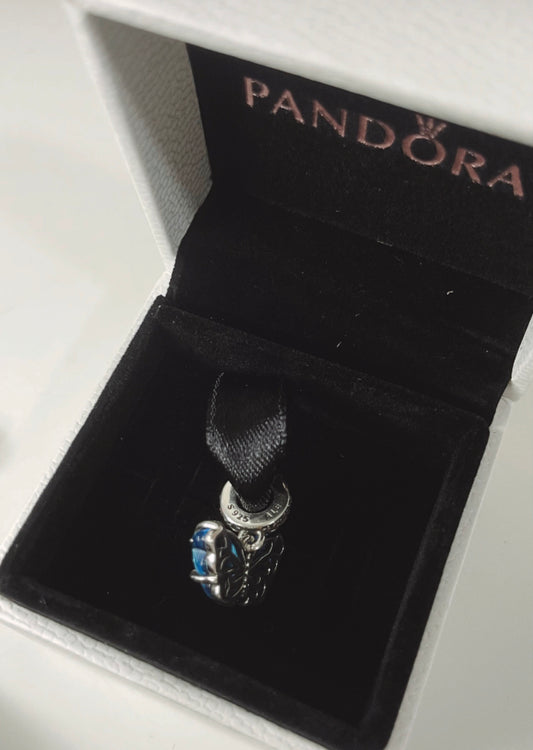 Charm Colgante Mariposa Azul